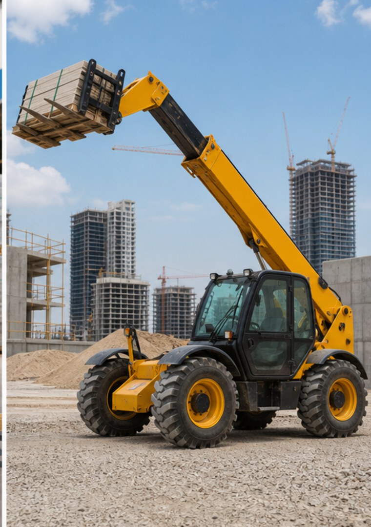 Telehandler rental with operator in UAE